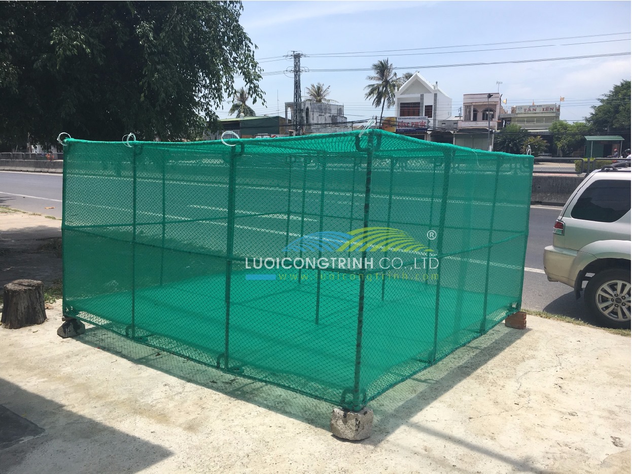 Lưới cước ô vuông làm lồng vèo, lồng tráng